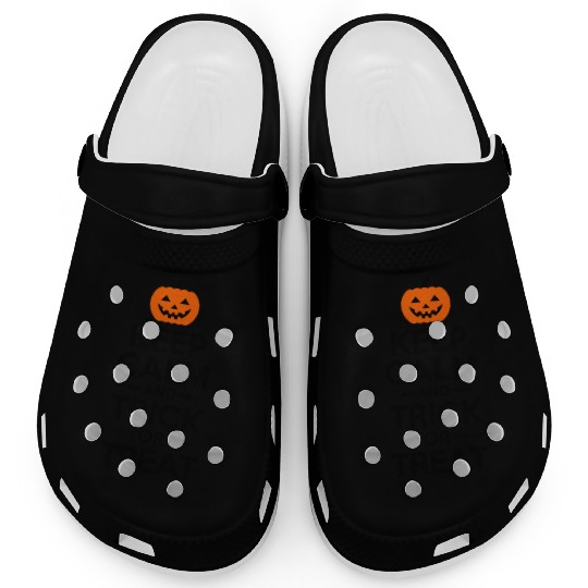 Keep Calm and Trick or Treat - Halloween Clogs