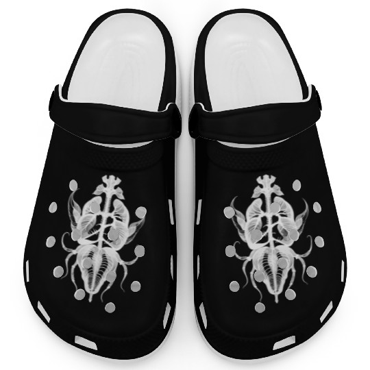 Surreal Insect Anatomy White Ink Clogs