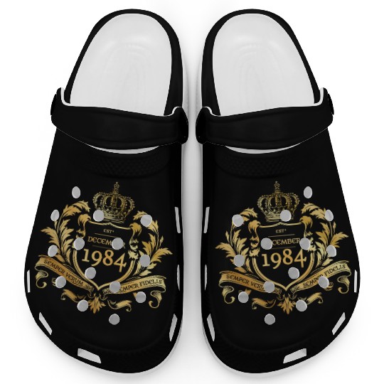 40th birthday Semper Verum - Established 12/1984 Clogs