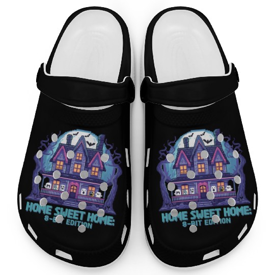 8 Bit Haunted House 01 Clogs