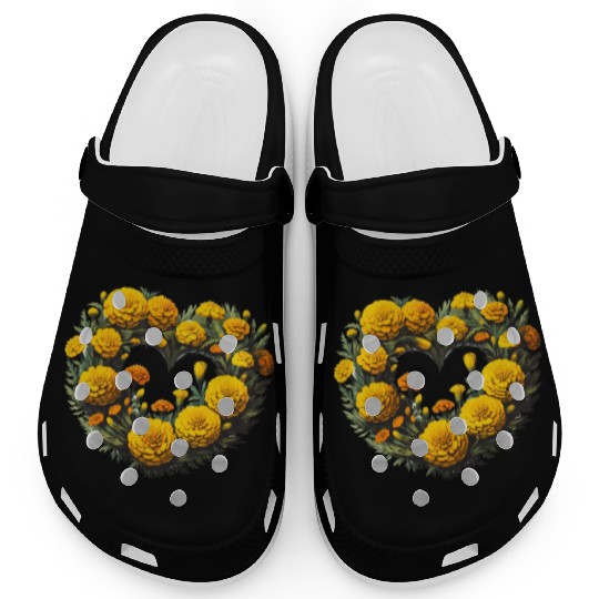 Marigold Flowers Clogs