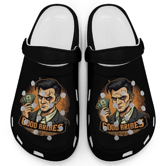 Good Bribes - Gangster Holding Cash Clogs