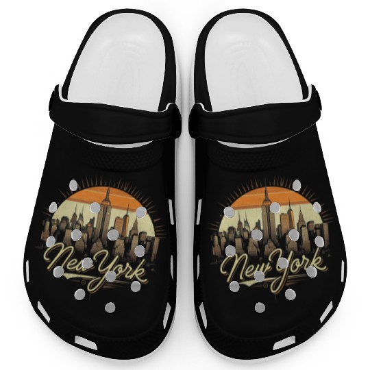 New York Skyline - Iconic Cityscape Beauty Clogs