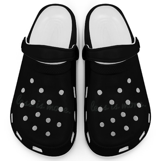 Less is more embroidered Clogs