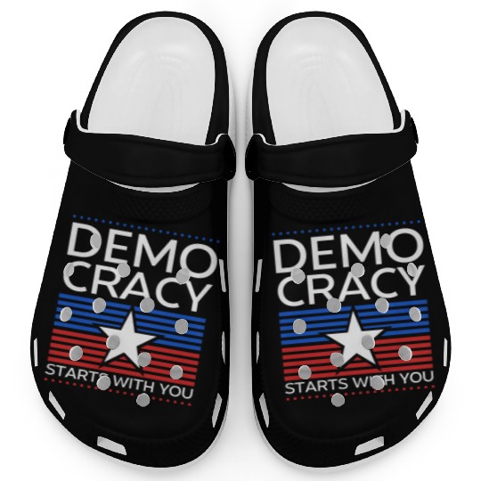 Democracy Starts with You - Election - Vote Clogs
