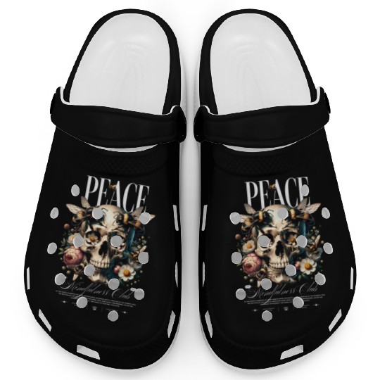 Rest In Peace skull Clogs