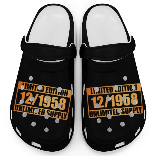 66th birthday Limited Edition - ꝏ Supply 12/1958 Clogs