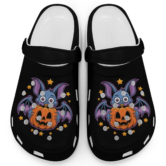 Spooky Bat Clogs