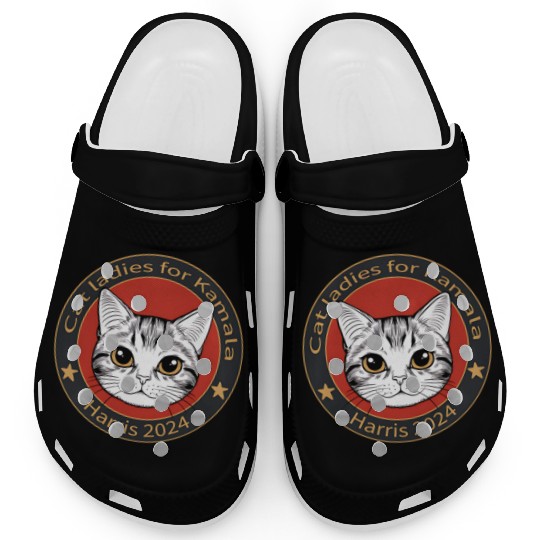 Cat Ladies For Kamala Clogs