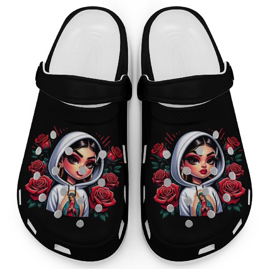 Virgen de Guadalupe Our Lady of Guadalupe Clogs
