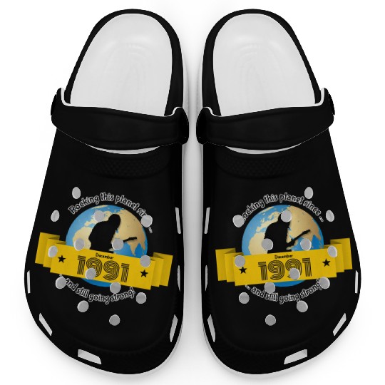 33rd birthday Rocking this planet since 12/1991 Clogs