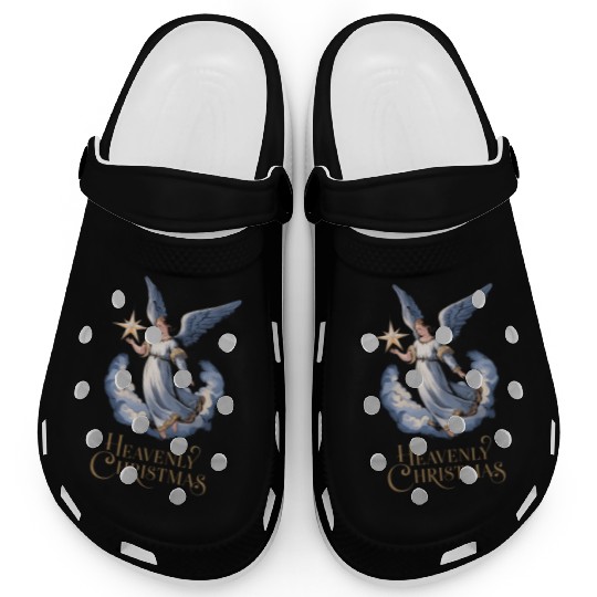 Heavenly Christmas Angel with Star Holiday Art Clogs