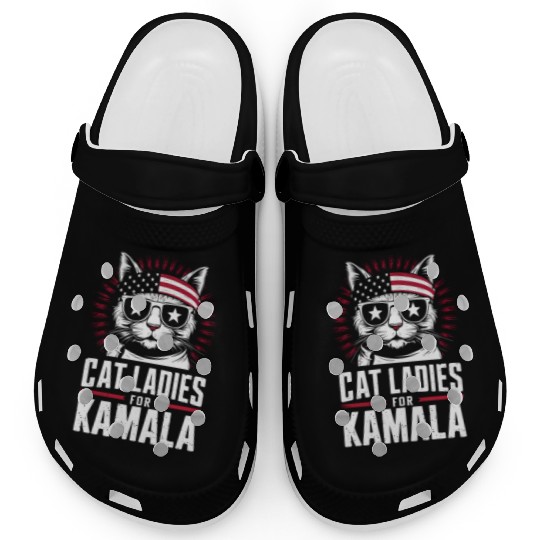 Kamala Harris Cat Ladies 2024 Clogs