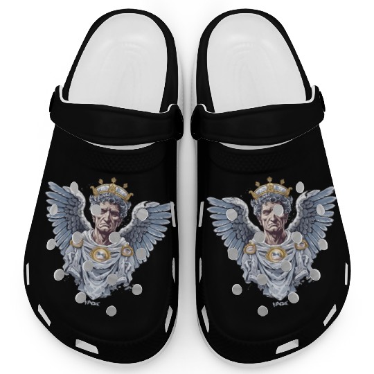 Emperor Caesar with Angel Wings Clogs