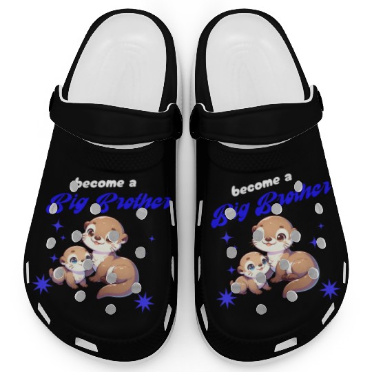 Soon I'll Be A Big Brother, Sweet Otter Brother Clogs