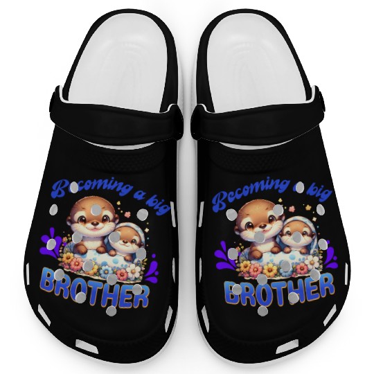 Soon I'll Be A Big Brother, Sweet Otter Brother Clogs