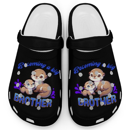 Soon I'll Be A Big Brother, Sweet Otter Brother Clogs