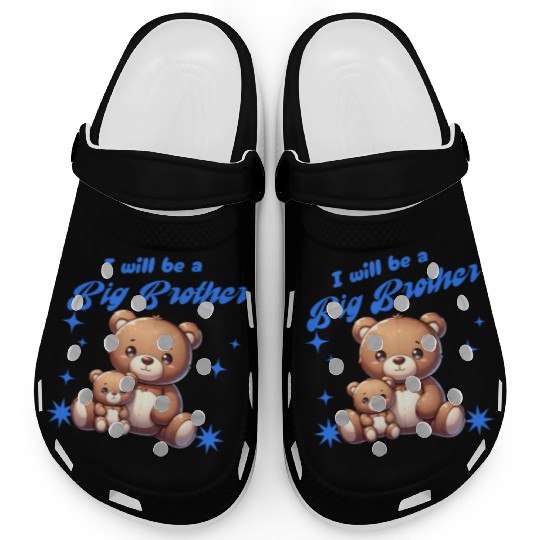 I'm Going To Be A Big Brother Cute Teddy Bears, Clogs
