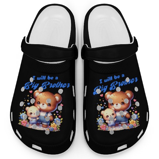 I'm Going To Be A Big Brother Cute Teddy Bears, Clogs