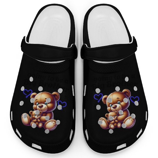 I'm Going To Be A Big Brother Cute Teddy Bears, Clogs