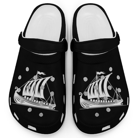 Dragon Boat Viking Style Sail Design Clogs