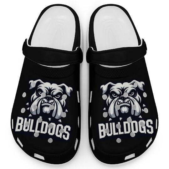 Bulldogs Mascot Back To School Team Spirit Clogs