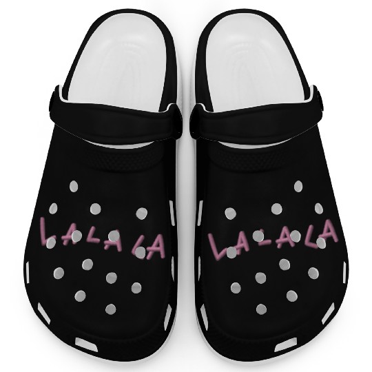 LA LA LA embroidered Clogs