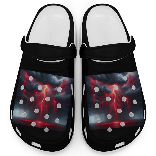 Grey Stormy Evening Clogs