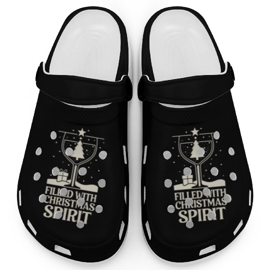 Filled With Christmas Spirit Festive Holiday Cheer Clogs