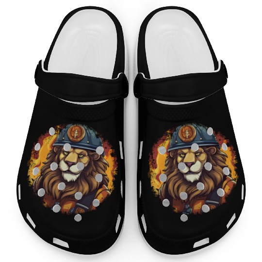 Lion Firefighter Clogs