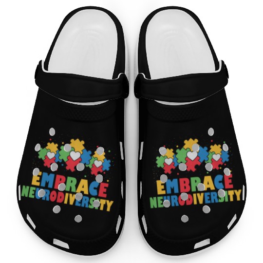 embrace neurodiversity - Embrace ADHD Autism ASD Clogs