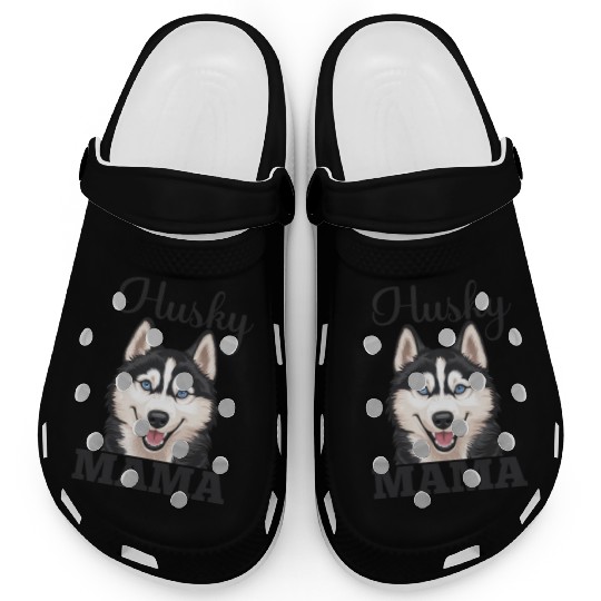 Husky Lover Design Dog Owner Clogs