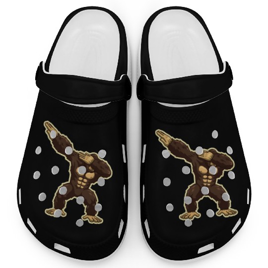 Monkey Chimpanzee Gorilla Dabbing Ape Clogs