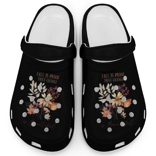 Beautiful Change - Fall Leaves Inspiration Clogs