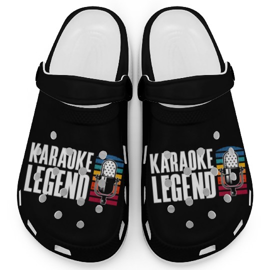 Karaoke Legend Microphone Retro Clogs