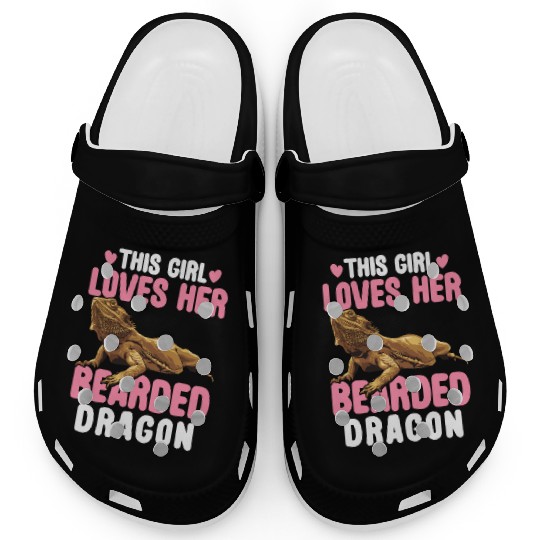 This Girl Loves Her Bearded Dragon Lizard Lover Clogs
