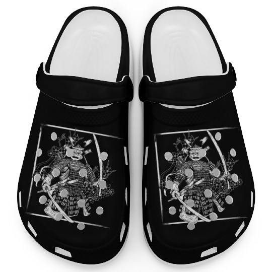 Kanji Japan Katana Sword Ninja Samurai Clogs