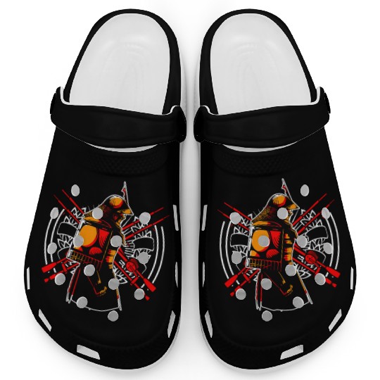 Kanji Japan Katana Sword Ninja Samurai Clogs