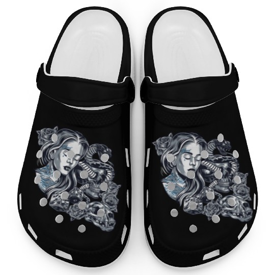 Blessed Chicano Vintage Street Art Graphic Clogs