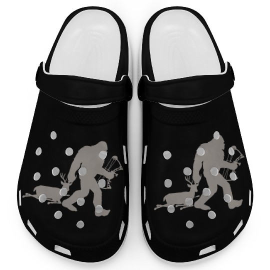 Bigfoot Sasquatch Deer Hunter Clogs