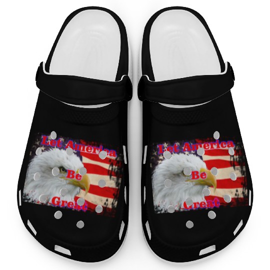 LET AMERICA BE GREAT Clogs