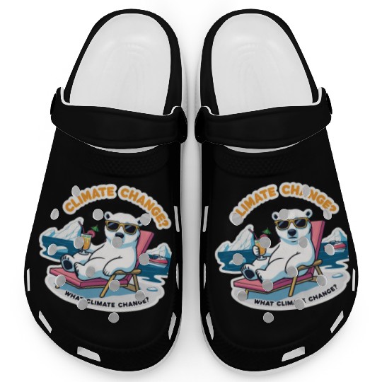 Climate Change Awareness: Relaxing Polar Bear Clogs