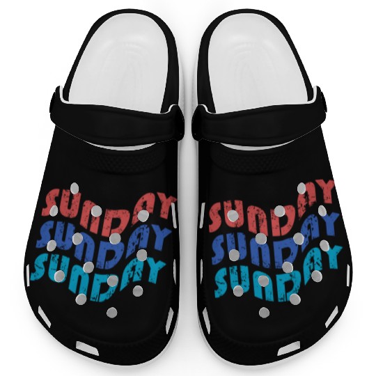 text sunday with theme Tipografi eksperimental Clogs