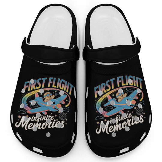 My First Plane Ride First Flight Clogs