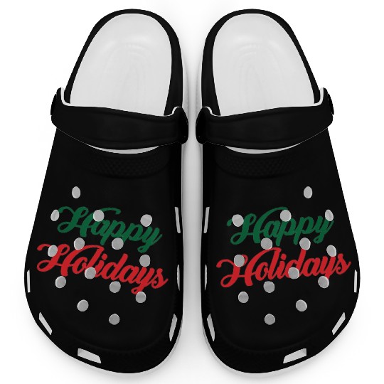 Happy Holidays Clogs