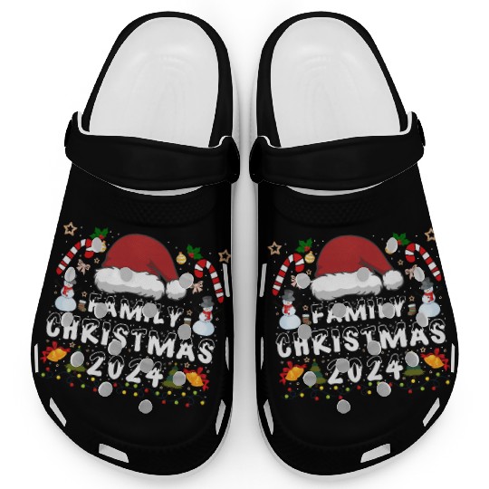 Family Christmas 2024 Squad Santa Elf Funny Xmas Clogs