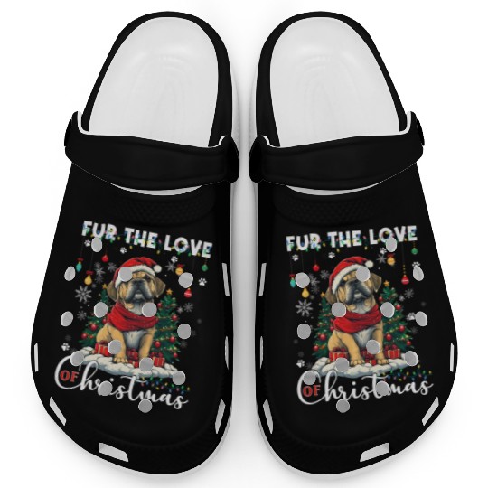Boxer Christmas Tree Lights Decorations Dog Lover Clogs