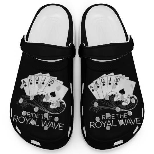 Texas Hold'em Ride The Royal Wave Poker Apparel Clogs