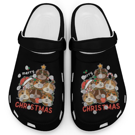 Guinea Pig Christmas Tree Merry Christmas Clogs