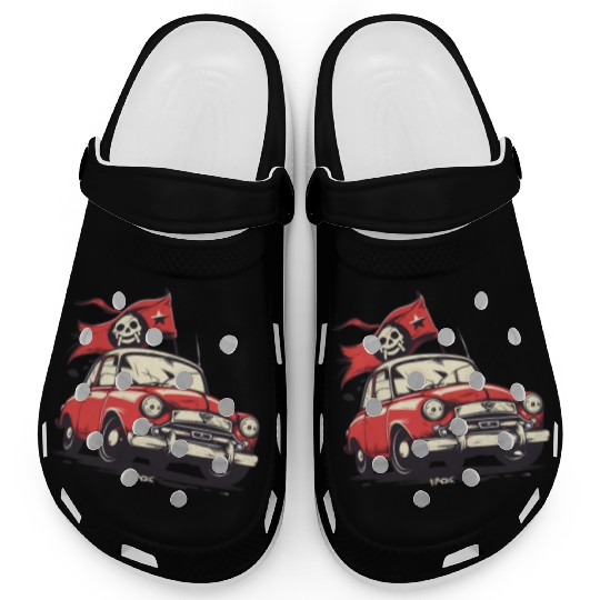 Communist Soviet Pirate Retro Car Clogs